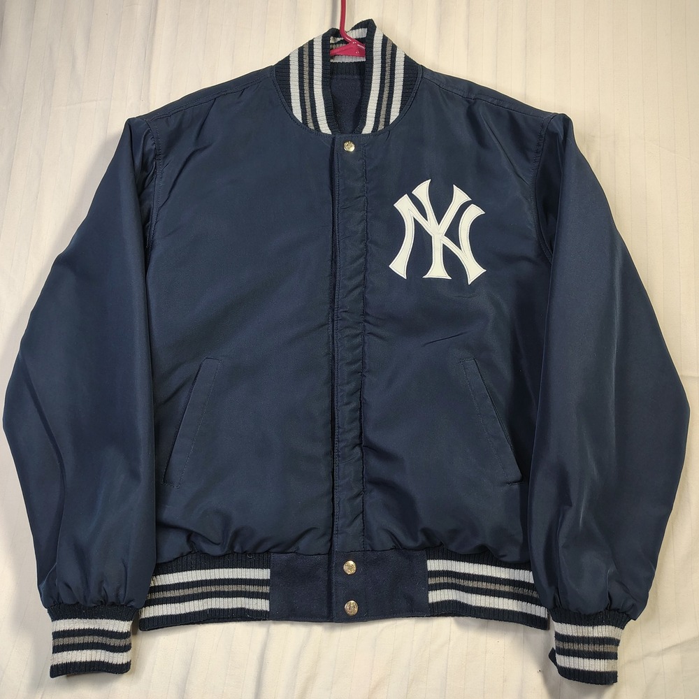 VINTAGE New York Yankees Mens Medium JH Design Varsity Jacket MLB Wool Leather